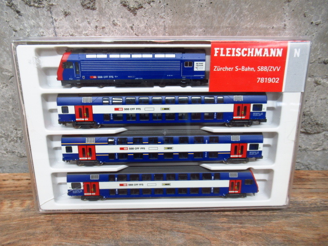 稀少 Fleischmann 781902 SBB/ZVV スイス/チューリッヒ交通連合 Zurcher S-Bahn 鉄道模型 Nゲージ 管理8k0626F-H9