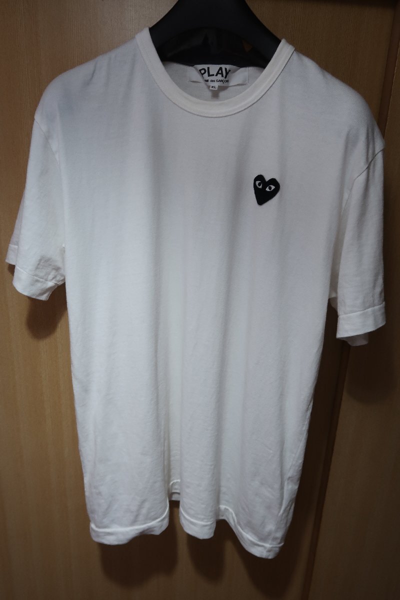 コムデギャルソン　PLAY　ハート　Tシャツ　XLサイズ