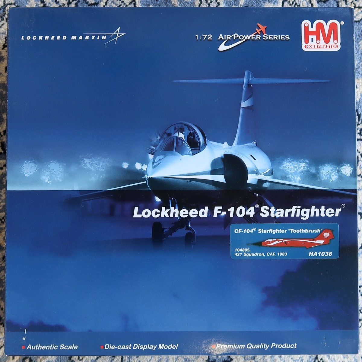 HM HOBBY MASTER ホビー・マスター 1:72 AIR POWER SERIES LOCKHEED F-104 STARFIGHTER TOOTHBRUSH HA 1036 未組立 未開封品 010