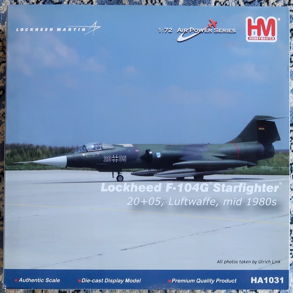 HM HOBBY MASTER ホビー・マスター 1:72 AIR POWER SERIES LOCKHEED F-104G STARFIGHTER 20+05 LUFTWAFFE HA 1031 未組立 未開封品 011