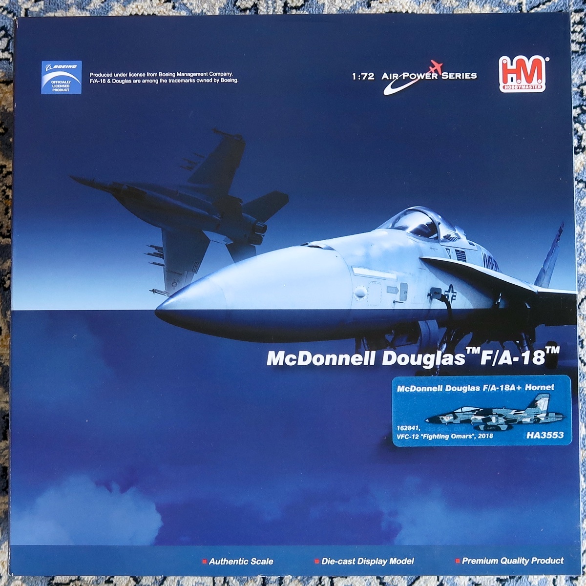 HM HOBBY MASTER ホビー・マスター 1:72 AIR POWER SERIES MCDONNELL DOUGLAS F/A-18 VFC-12 OMARS 2018 HA 3553 未組立 未開封品 012