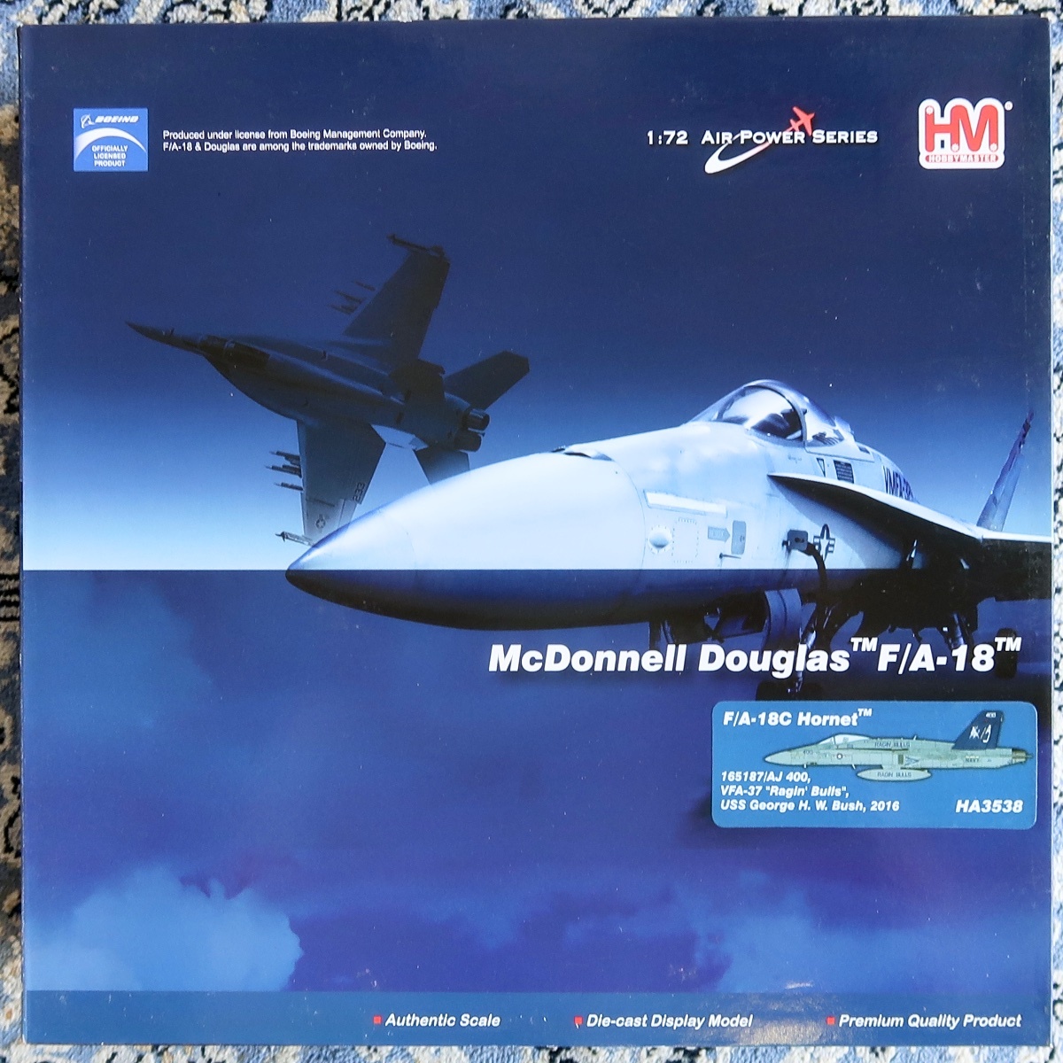 HM HOBBY MASTER ホビー・マスター 1:72 AIR POWER SERIES MCDONNELL DOUGLAS F/A-18 VFA-37 RAGIN' BULLS HA 3538 未組立 未開封品 013