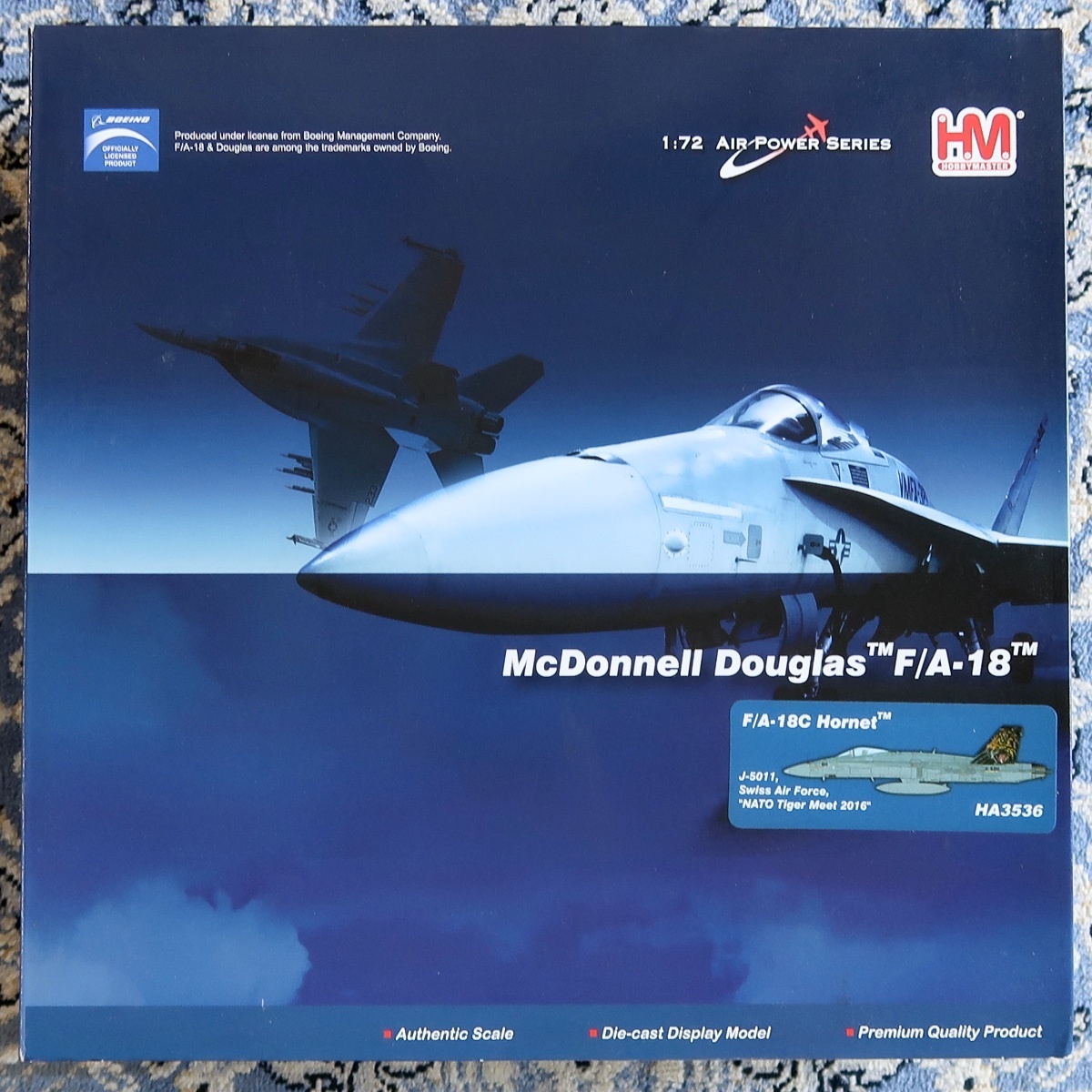HM HOBBY MASTER ホビー・マスター 1:72 AIR POWER SERIES MCDONNELL DOUGLAS F/A-18 NATO TIGER MEET 2016 HA 3536 未組立 未開封品 014