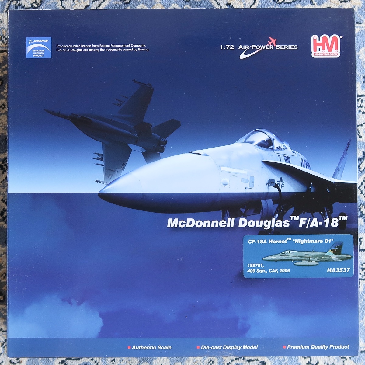 HM HOBBY MASTER ホビー・マスター 1:72 AIR POWER SERIES MCDONNELL DOUGLAS F/A-18 NIGHTMARE 01 HA 3537 未組立 未開封品 018