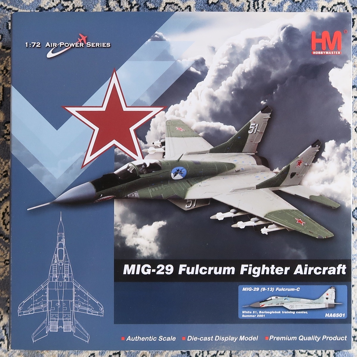 HM HOBBY MASTER ホビー・マスター 1:72 AIR POWER SERIES MIG-29 (9-13) FULCRUM-C SUMMER 2001 HA 6501 未組立 未開封品 021