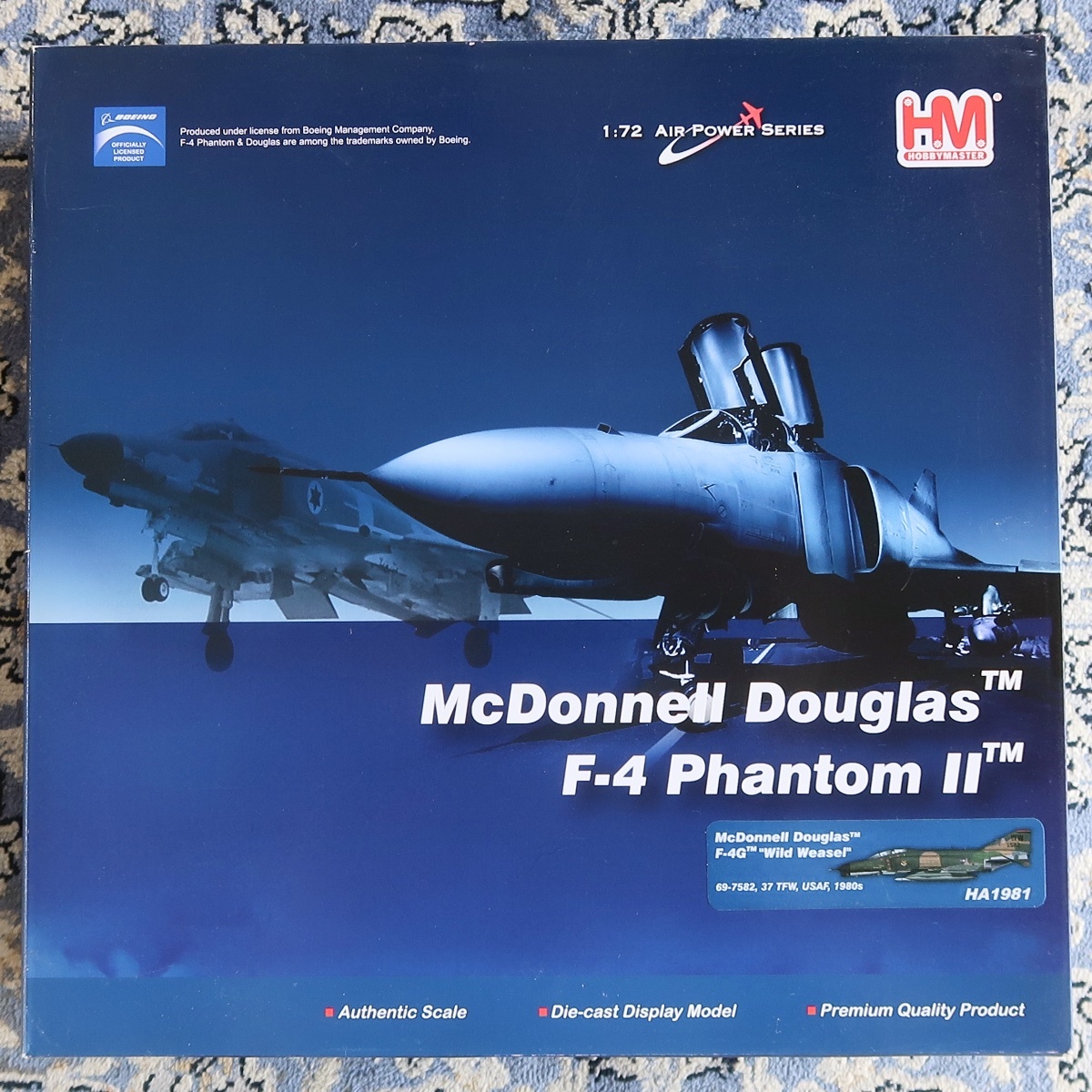 HM HOBBY MASTER ホビー・マスター 1:72 AIR POWER SERIES MCDONNELL DOUGLAS F-4G WILD WEASEL HA 1981 未組立 未開封品 031