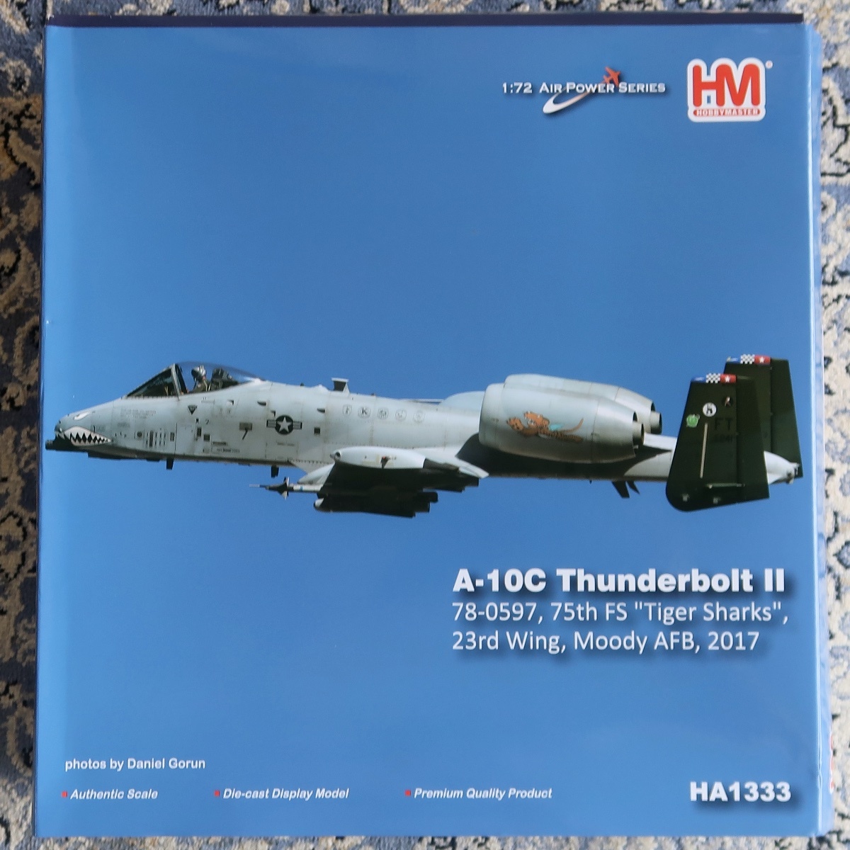 HM HOBBY MASTER ホビー・マスター 1:72 AIR POWER SERIES A-10C THUNDERBOLT II 75TH FS TIGER SHARKS HA 1333 未組立 未開封品 039