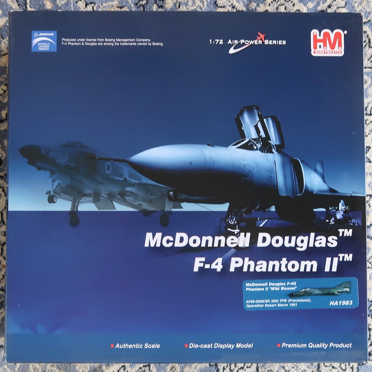 HM HOBBY MASTER ホビー・マスター 1:72 AIR POWER SERIES MCDONNELL DOUGLAS F-4G PHANTOM II WILD WEASEL HA 1983 未組立 未開封品 041