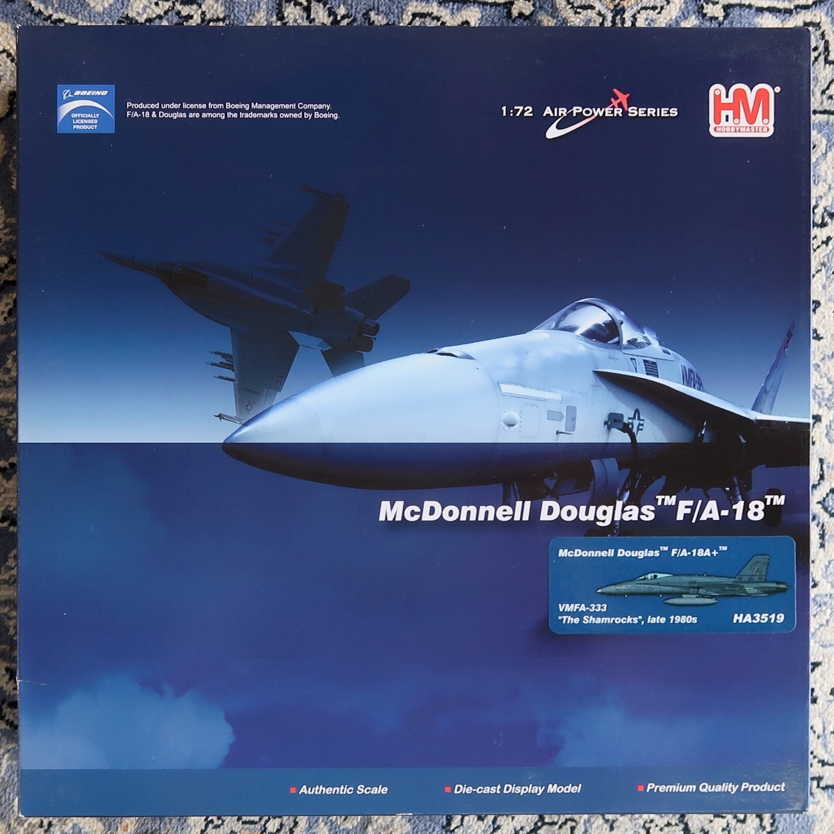 HM HOBBY MASTER ホビー・マスター 1:72 AIR POWER SERIES MCDONNELL DOUGLAS F/A-18A+ VMFA-333 SHAMROCKS HA 3519 未組立 未開封品 043