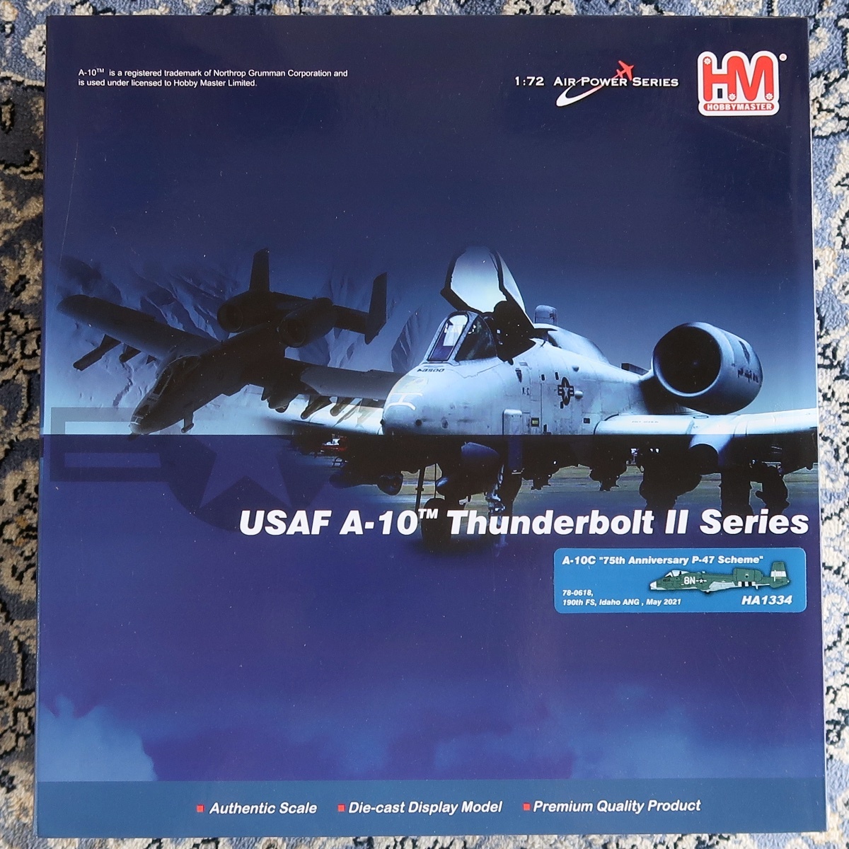 HM HOBBY MASTER ホビー・マスター 1:72 AIR POWER SERIES USAF A-10C THUNDERBOLT II 75TH ANNIVERSARY HA 1334 未組立 未開封品 049