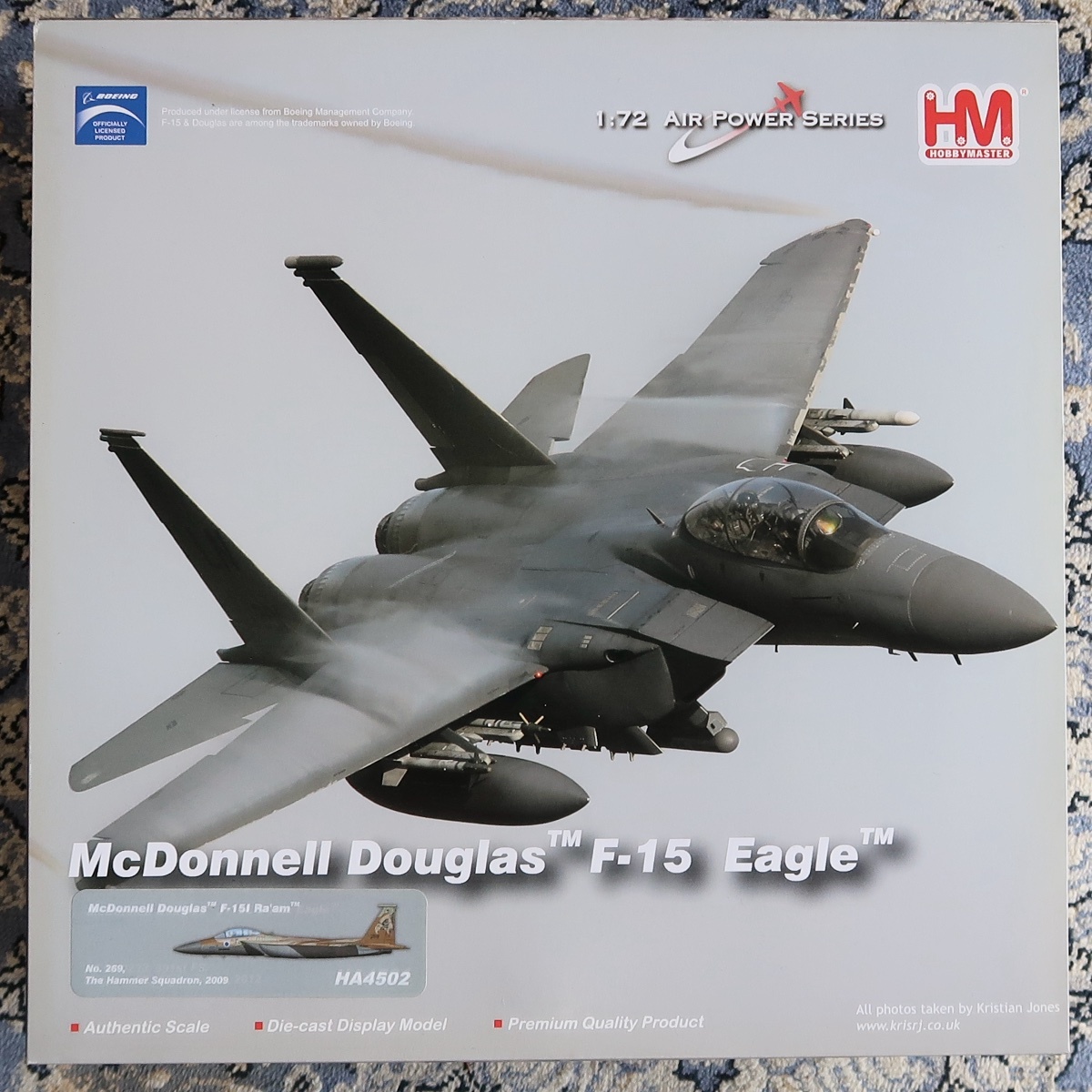 HM HOBBY MASTER ホビー・マスター 1:72 AIR POWER SERIES MCDONNELL DOUGLAS F-15I RA'AM HA 4502 未組立 未開封品 052