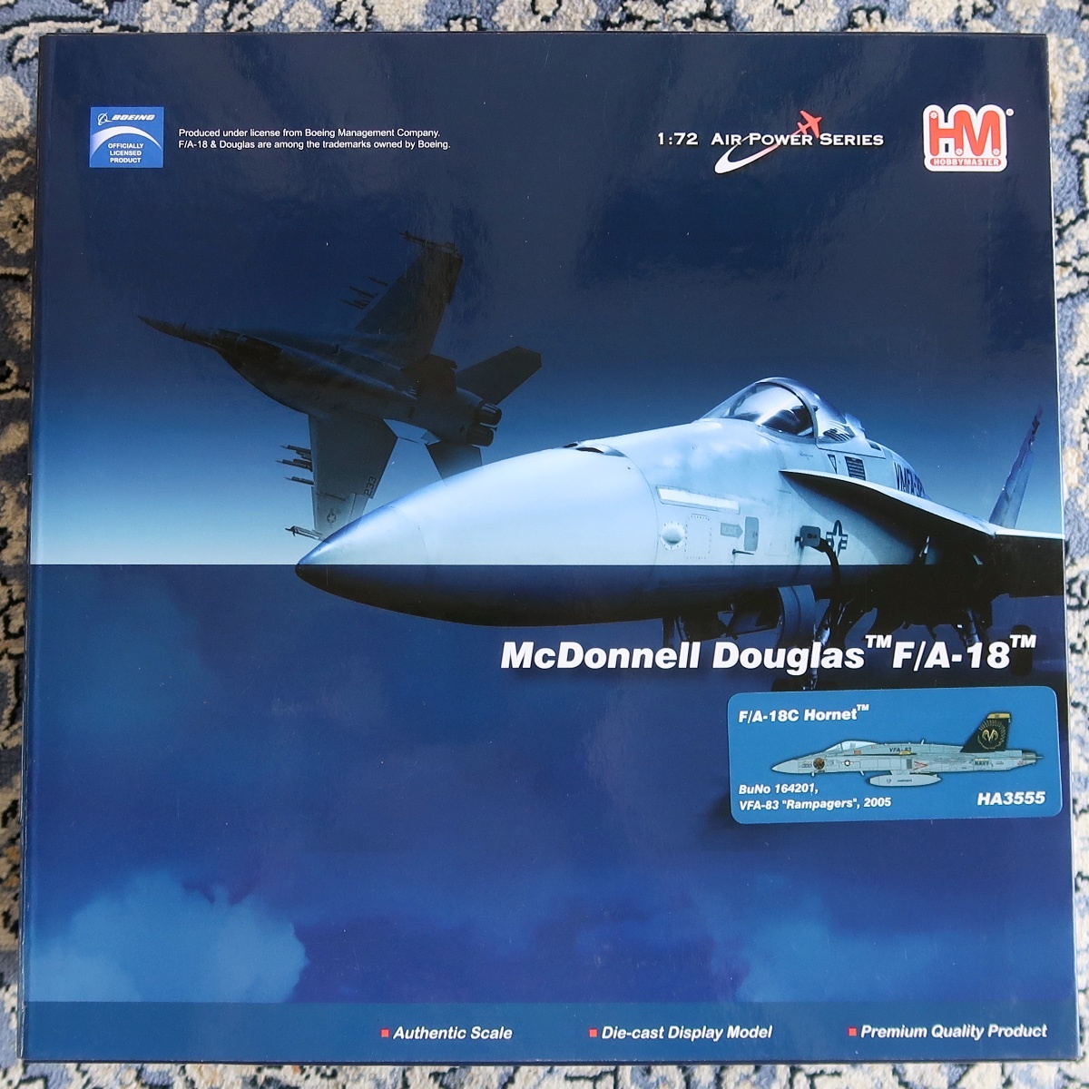 HM HOBBY MASTER ホビー・マスター 1:72 AIR POWER SERIES MCDONNELL DOUGLAS F/A-18C HORNET RAMPAGERS HA 3555 未組立 未開封品 057