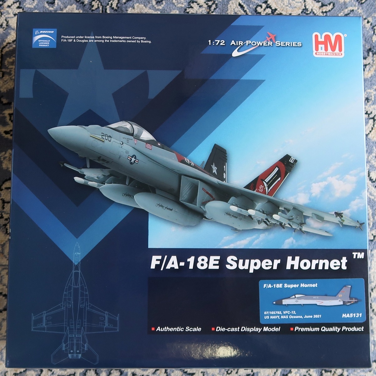 HM HOBBY MASTER ホビー・マスター 1:72 AIR POWER SERIES F/A-18E SUPER HORNET VFC-12 US NAVY HA 5131 未組立 未開封品 081