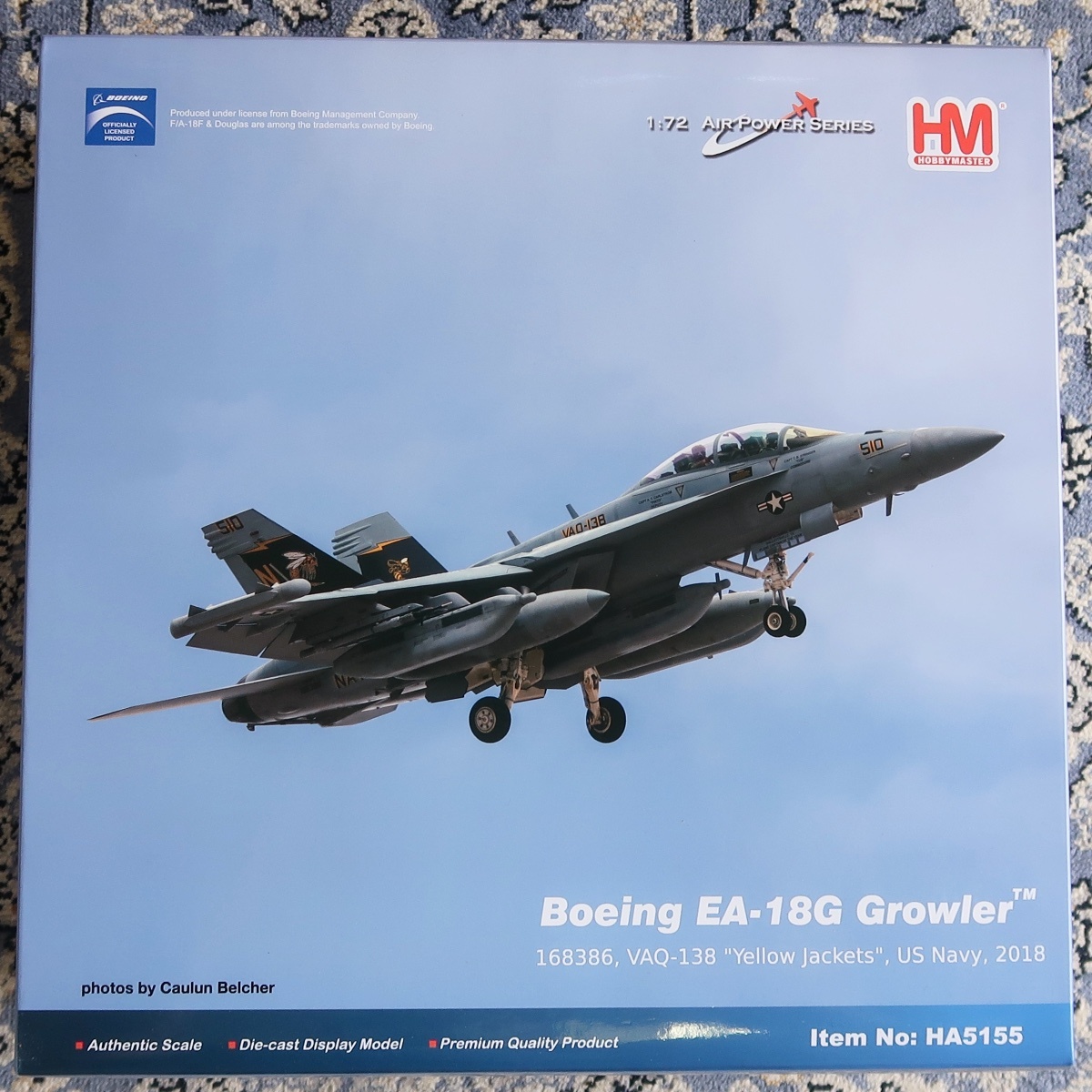 HM HOBBY MASTER ホビー・マスター 1:72 AIR POWER SERIES BOEING EA-18G GROWLER VAQ-138 YELLOW JACKETS HA 5155 未組立 未開封品 093
