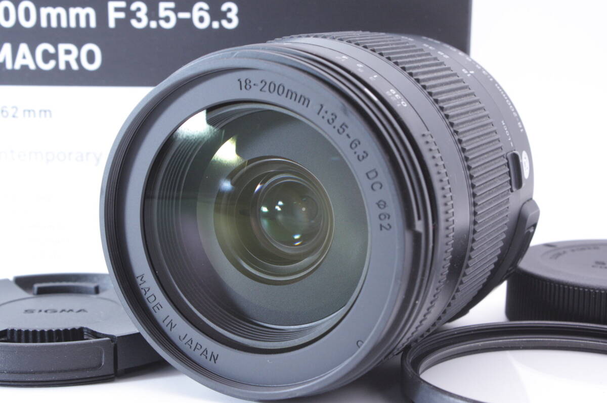 [AB] SIGMA AF 18-200mm F3.5-6.3 DC MACRO OS HSM Contemporary 014 元箱★Nikonマウント★11034