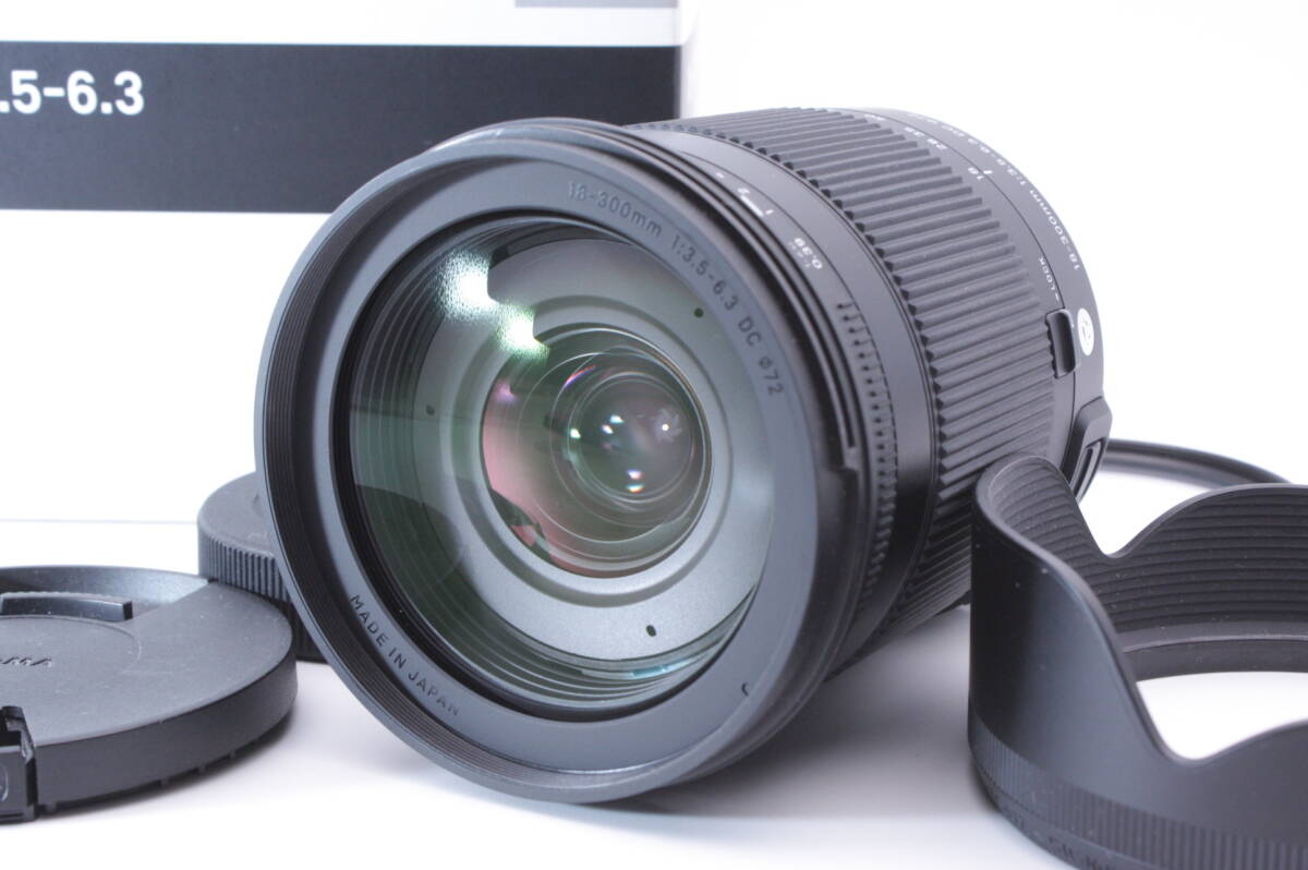 [A-] SIGMA AF 18-300mm F3.5-6.3 DC MACRO OS HSM Contemporary 014 元箱★Nikonマウント★11035