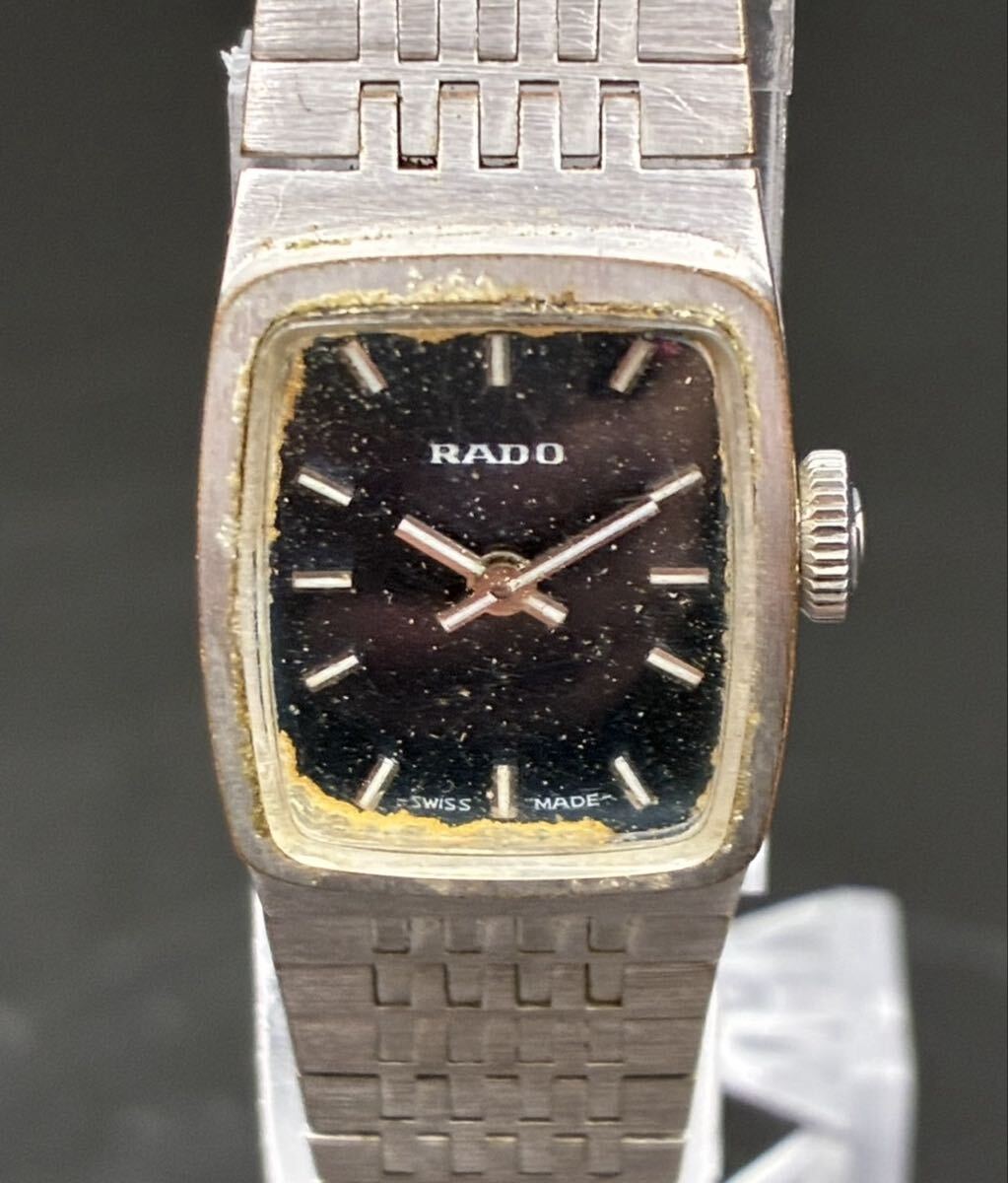 RADO ラドー 腕時計 2針 ケースゴールド スクエア ヴィンテージ 2A2111.3