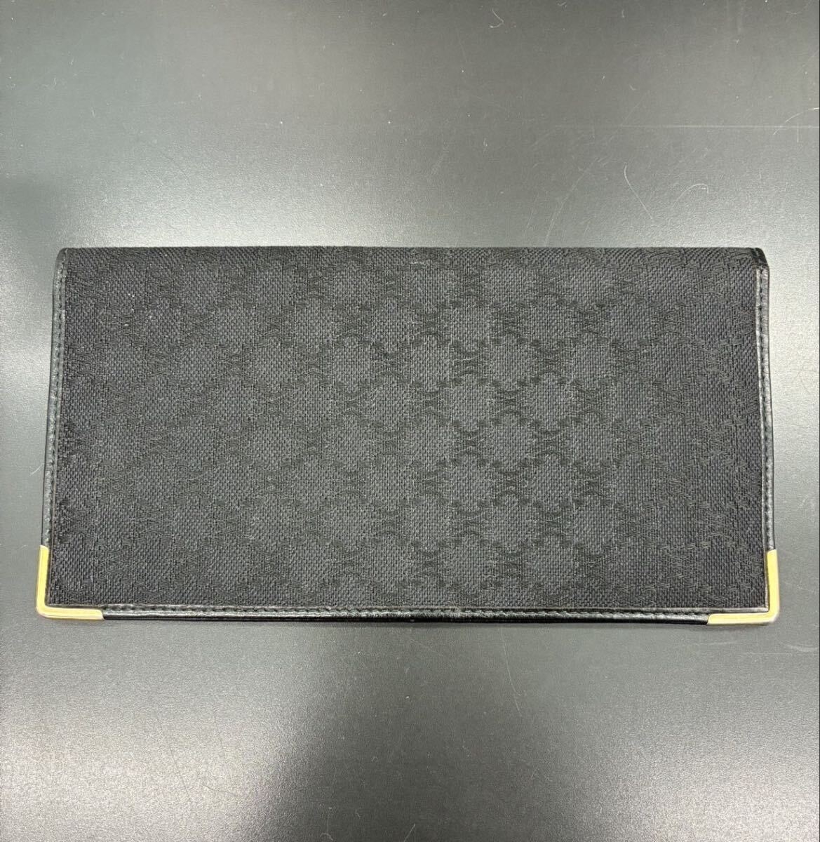 CELINE セリーヌ 長財布 ブラック マカダム柄 2A1840