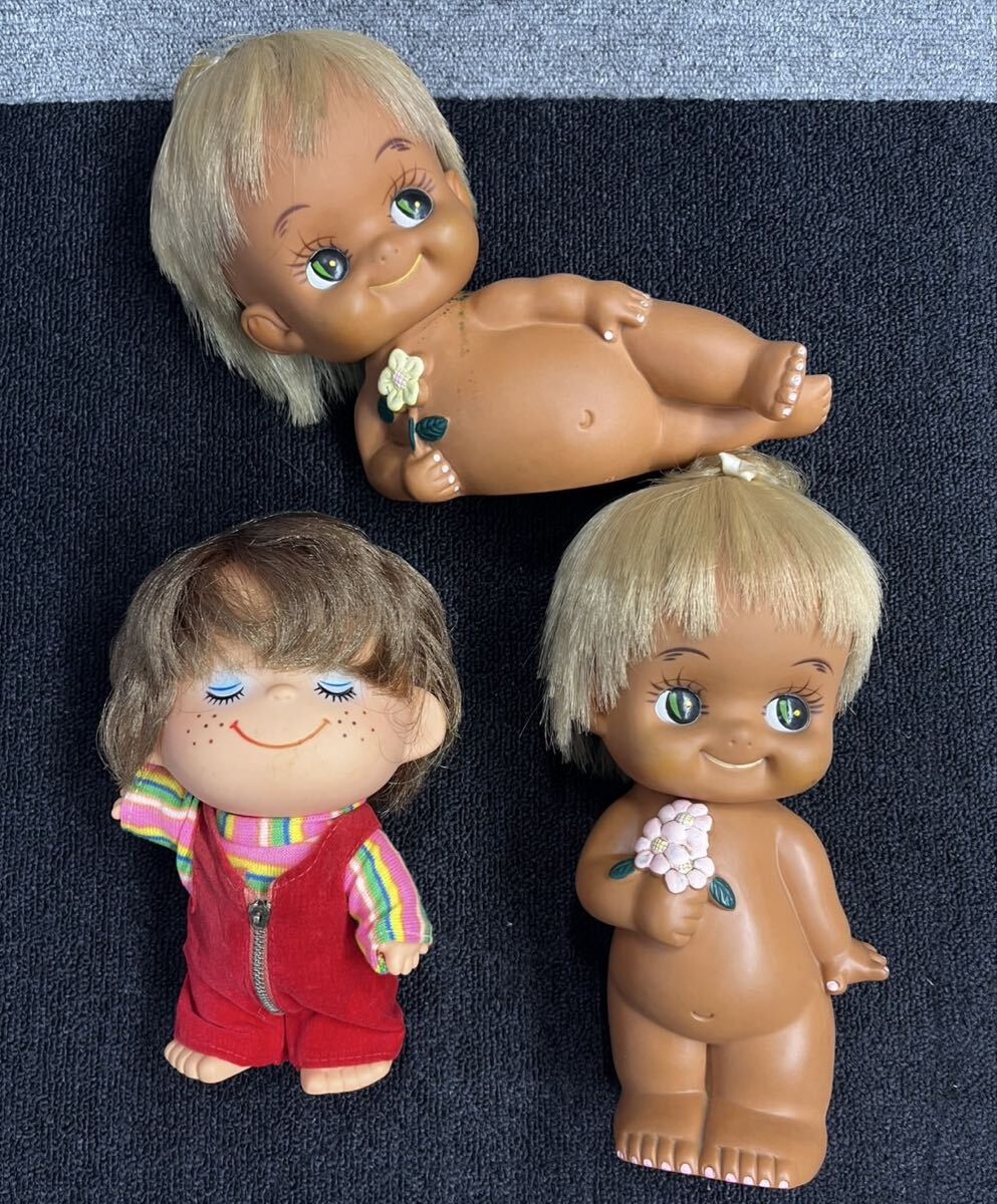 SEKIGUCHI セキグチ ローラちゃん 昭和レトロ ヴィンテージ ソフビ 人形 水森亜土 3点セット 2A1464
