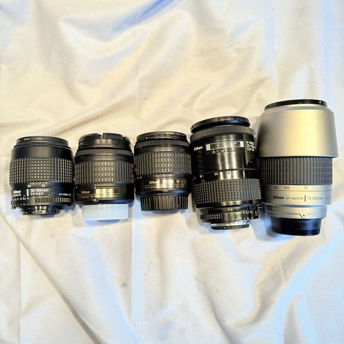 Nikon ニコン NIKKOR AF AF-P DX VR 18-55 35-80 D 35-135 70-300 動作未確認　まとめ