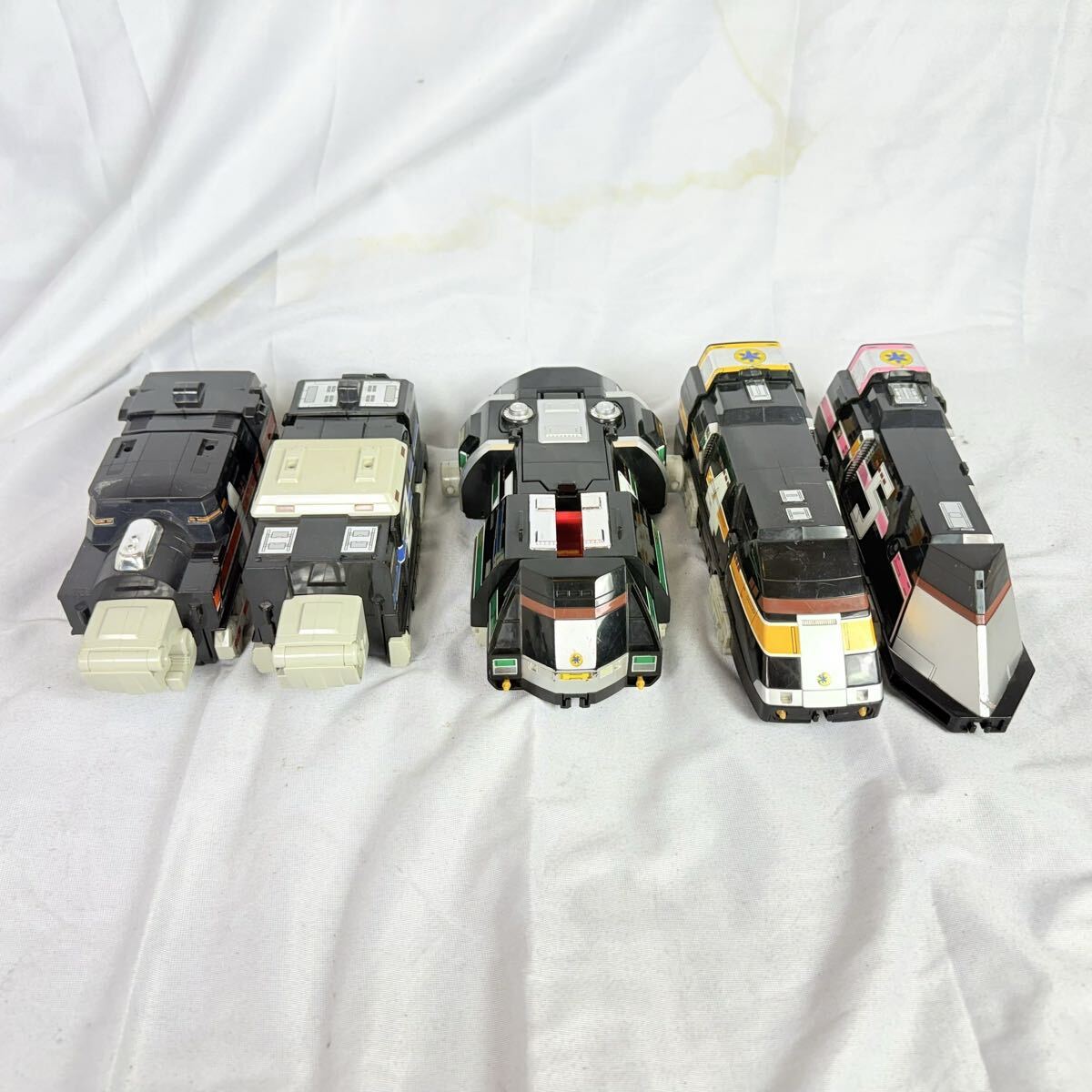 ジャンク品　DXグランドライナー　救急戦隊ゴーゴーファイブ　ロボット DX連結合体　当時物　現状渡し