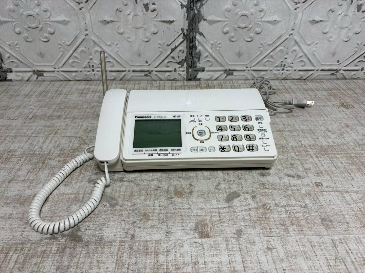 ★a-118 Panasonic KX-PD503-W おたっくす 親機 通電OK 中古品　