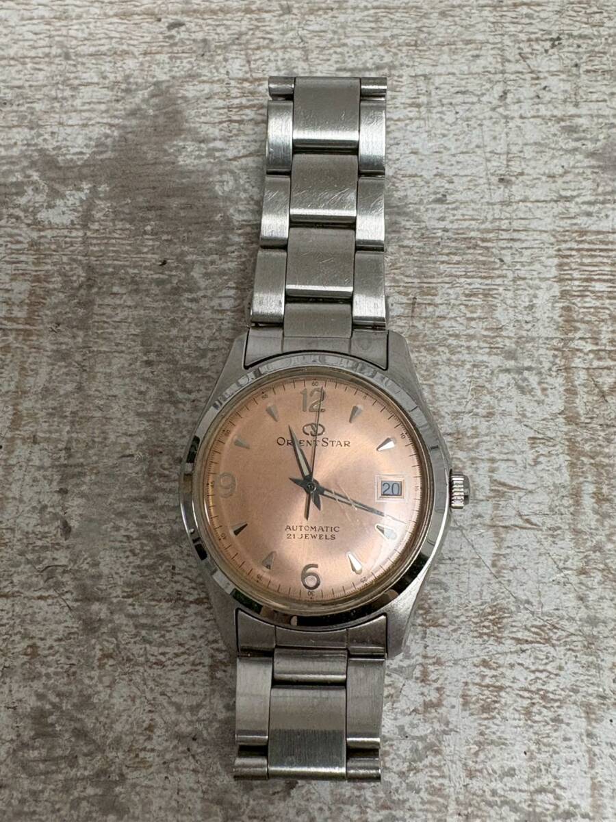★a-120　オリエントスター ベージュ 自動巻き レディース 腕時計 ORIENT STAR ファッション