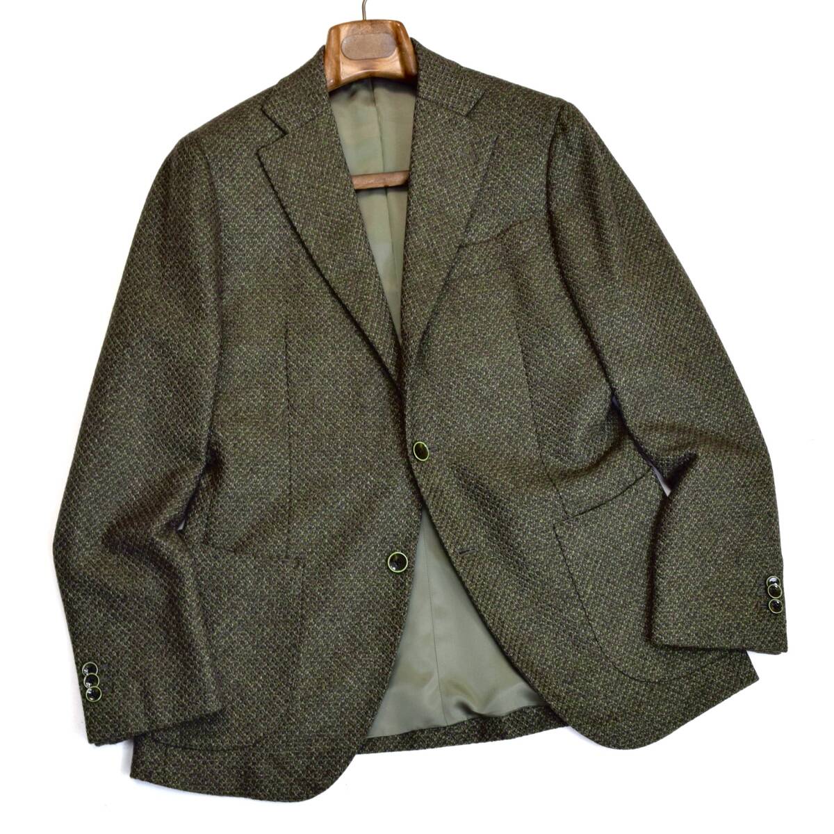 幻の一点モノ!!超愕級カシミヤ100％◎!!!最高峰Ermenegildo Zegna/ゼニア「BEST」IL SARTO 超VIP級特別オーダーメイド ジャケット M程