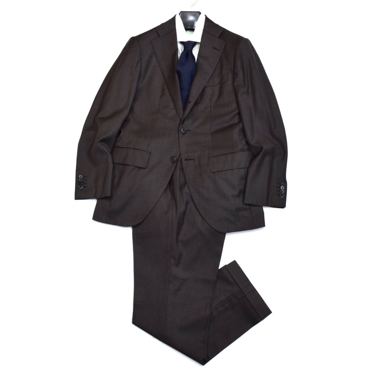 定価13.9万!!至高の逸品◎!!!最高級「SHIPS/シップス」×「DORMEUIL/ドーメル」社製生地 ジャケット スラックス スーツ セットアップ 44 S