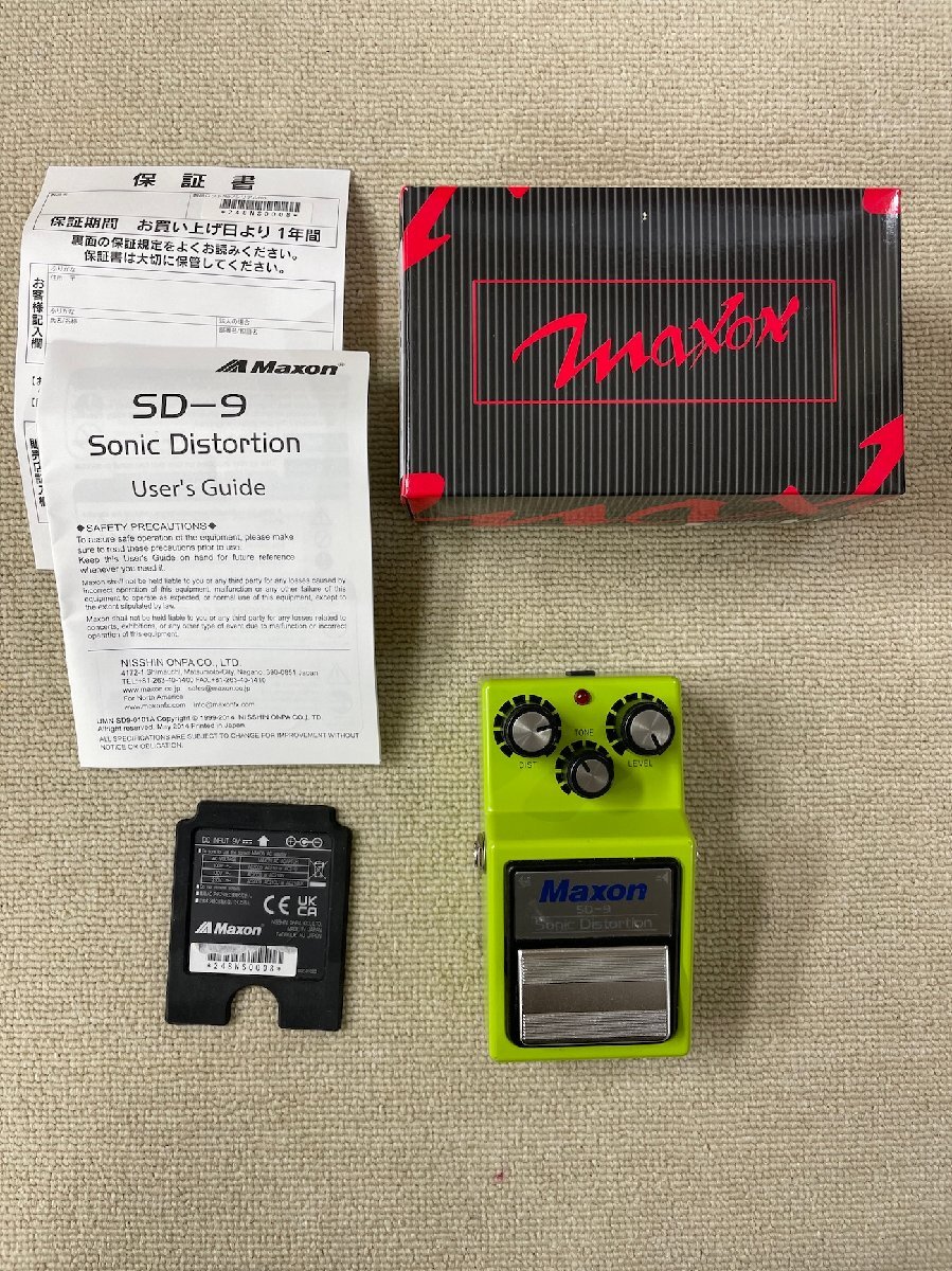 現状品 カスタムの可能性があります Maxon SD-9 Sonic Distortion マクソン ディストーション 箱説付