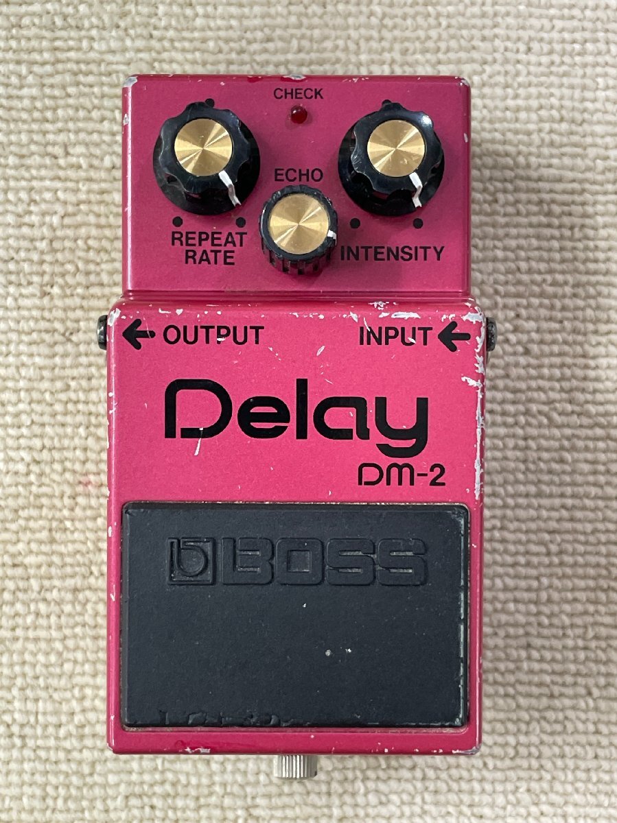 現状品 カスタムの可能性があります BOSS DM-2 Delay ボス アナログディレイ 黒ラベル 銀ネジ MADE IN JAPAN 日本製 ヴィンテージ 当時物