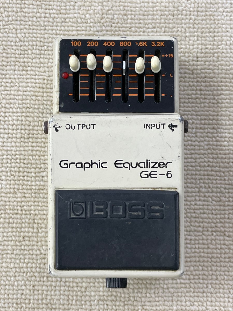現状品 カスタムの可能性があります BOSS GE-6 Graphic Equalizer 1980年製 日本製 グラフィックイコライザー MADE IN JAPAN ヴィンテージ