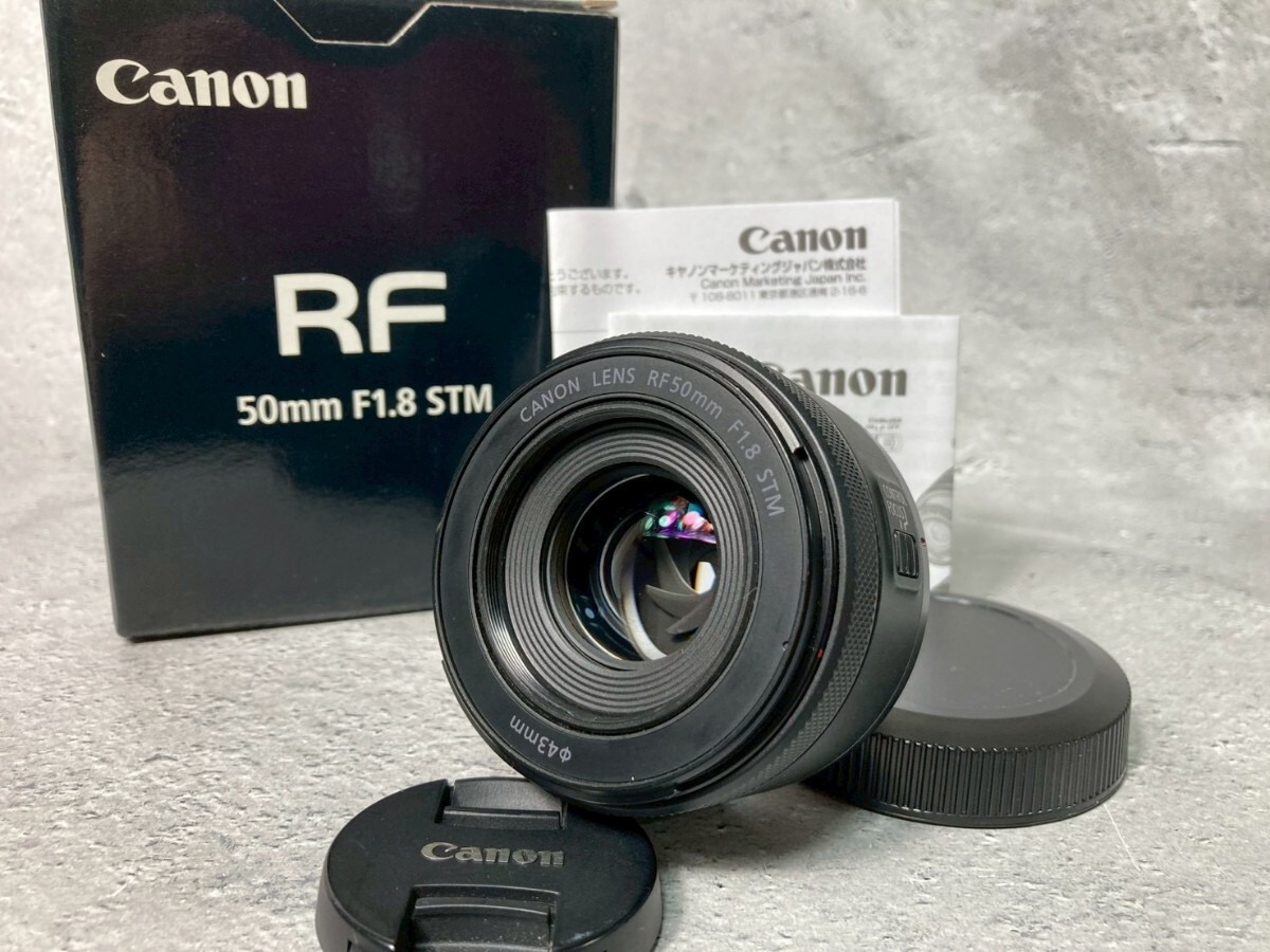 Canon キヤノン RF 50mm F1.8 STM 単焦点レンズ 元箱付属 #21
