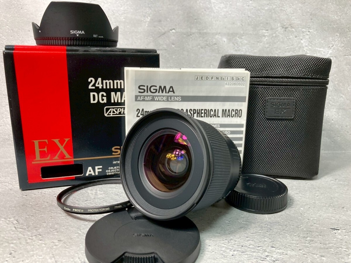 SIGMA シグマ 24mm F1.8 EX DG ASPHERICAL MACRO ニコンマウント Nikon 元箱付属 #34