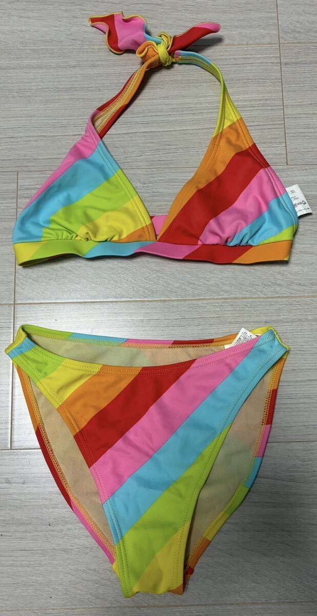 【 レインボーカラー ビキニ 水着】サイズ9M