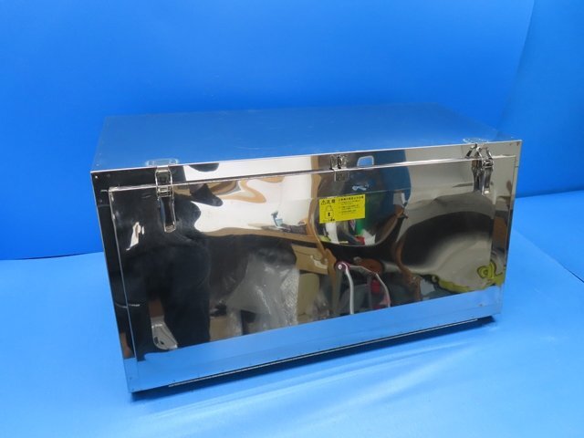 【ジャンク】 トラック ダンプ 工具入れ 工具箱 ステンレス (n019547)