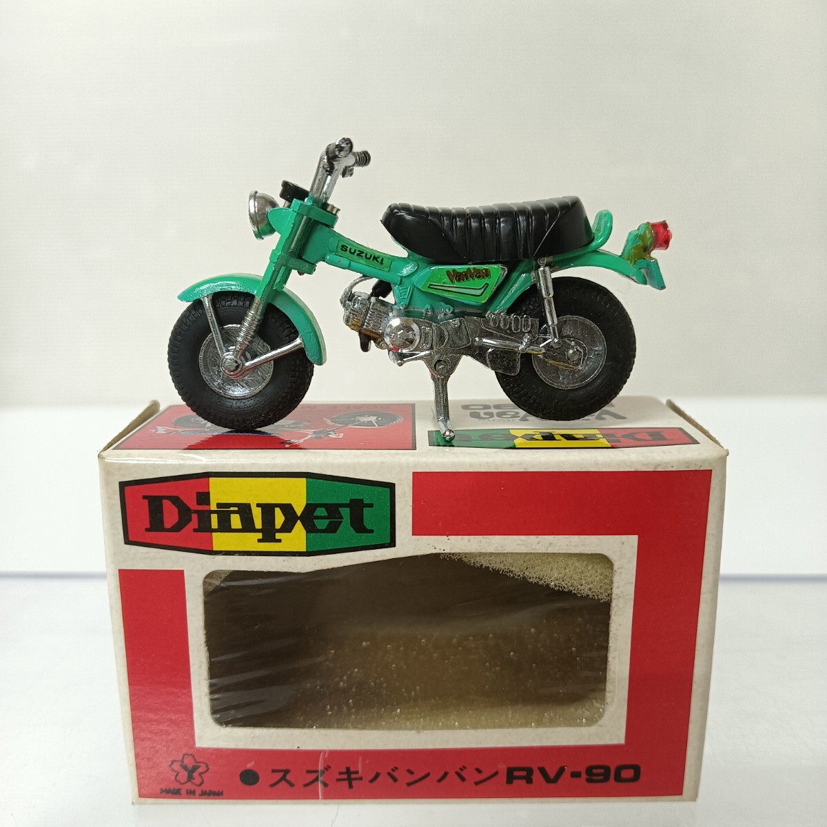 【希少】Diapet/SUZUKI/VanVan/RV-90/スズキ/バンバン/箱付/ダイヤペット/ダイアペット No.03-0202/グリーン/当時物