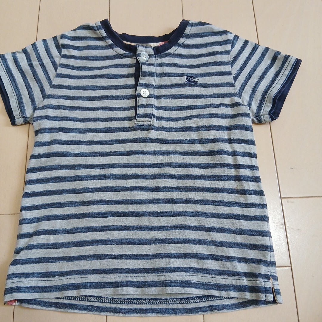 バーバリー 男の子半袖Tシャツ ボーダー 90cm
