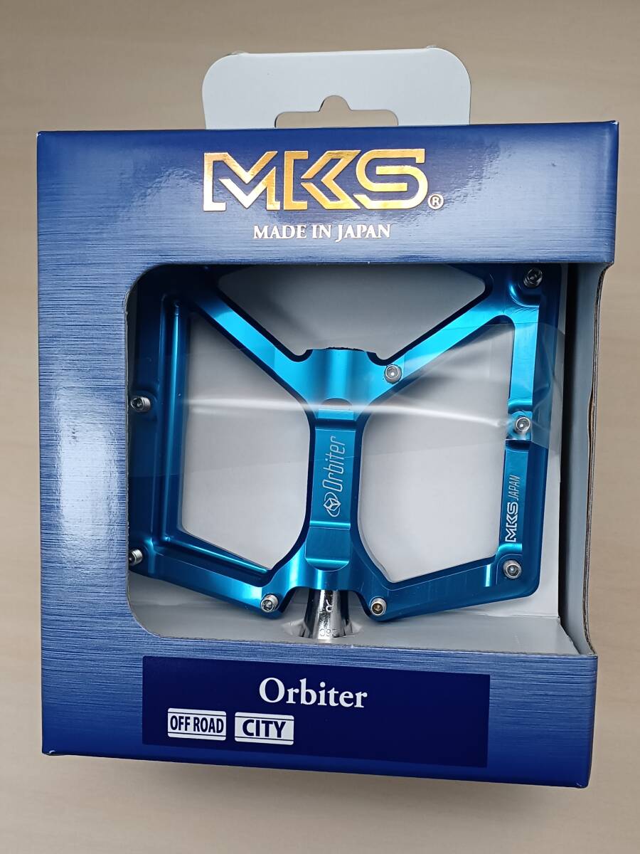 MKS　ミカシマ　Orbiter　ブルー　フラットペダル