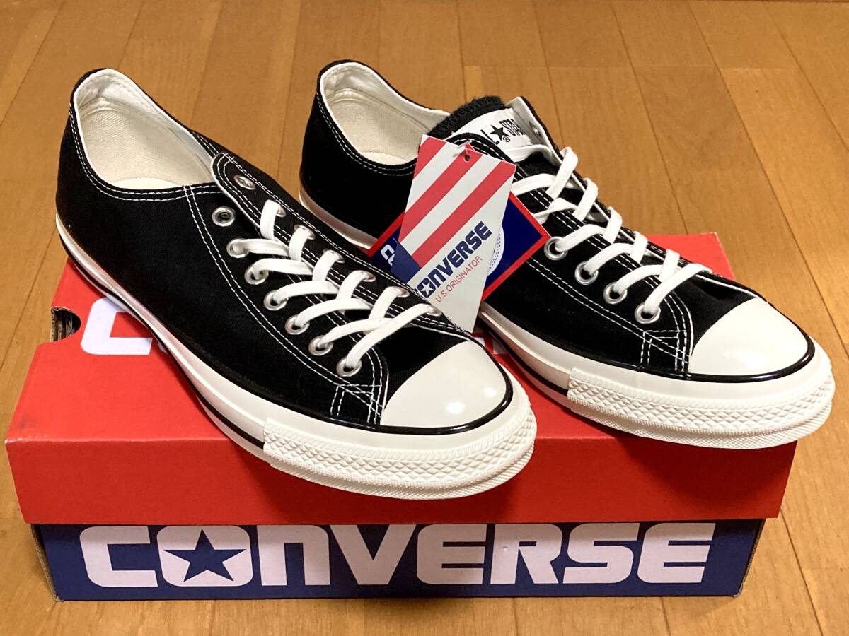 未使用 CONVERSE ALL STAR US ORIGINATOR OX 黒 US9.5 28cm 1SD286 箱入 ローカット コンバース オールスター オリジネーター スニーカー
