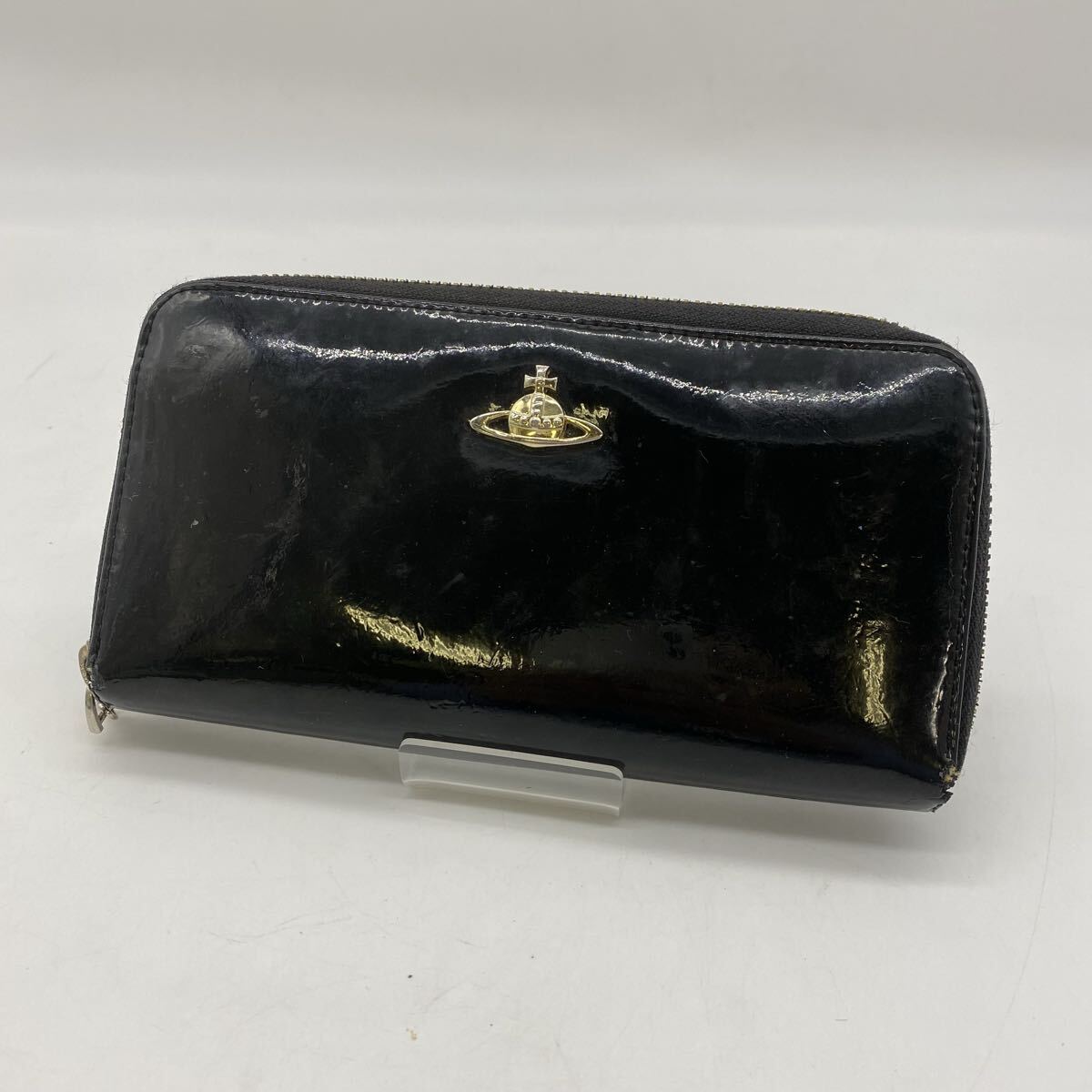 ◇◇【売り切り】Vivienne Westwood/ヴィヴィアンウエストウッド ラウンドファスナー 長財布 エナメル