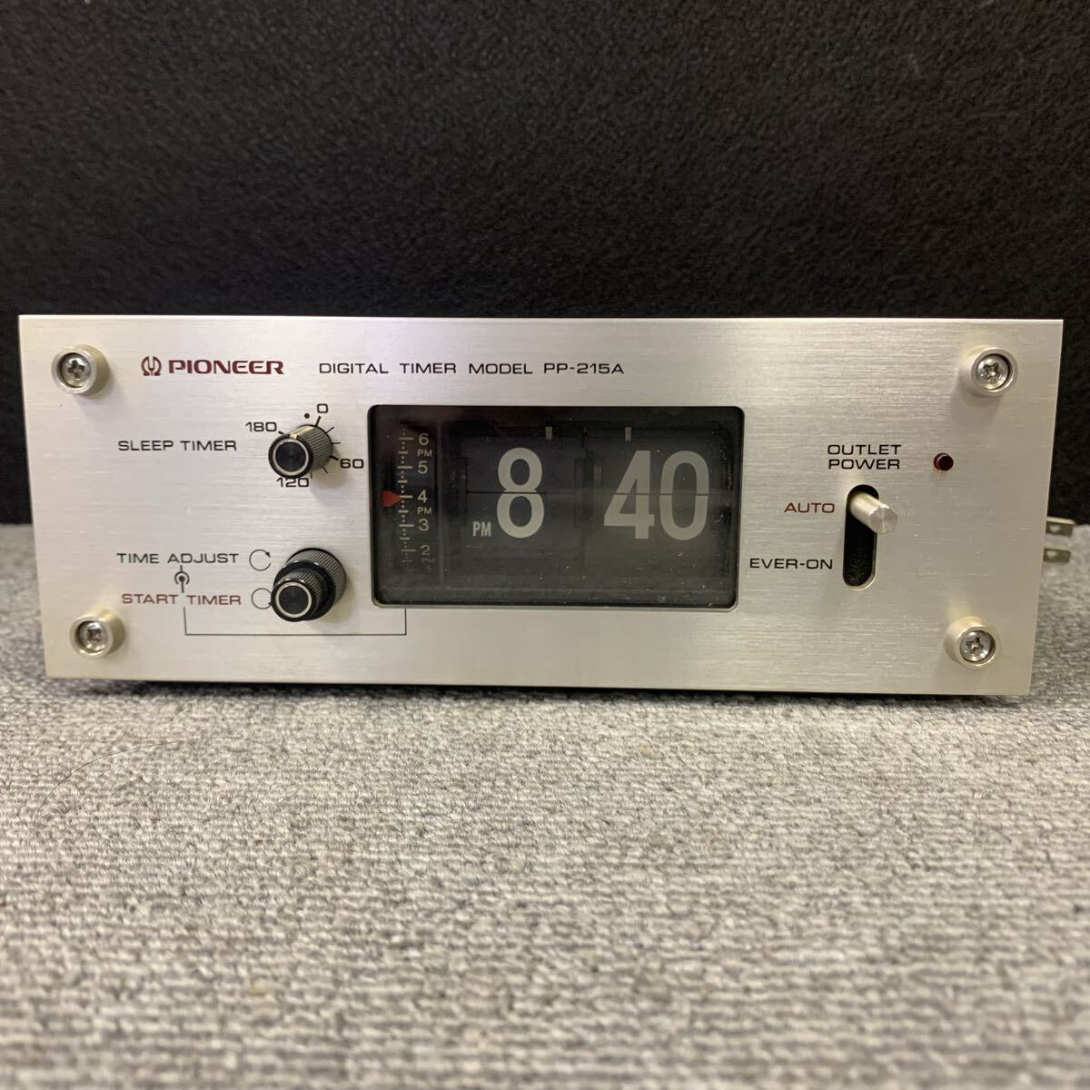 △【売り切り】PIONEER/パイオニア デジタルタイマー PP-215A 50Hz オーディオタイマー パタパタ時計