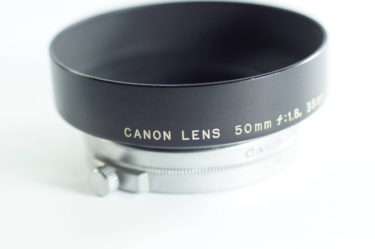 小 MINI-06『キレイ』CANON LENS 50mm F1.8 Ⅱ型、Ⅲ型用 35mm F2.8 Ⅱ型用 キヤノン メタル レンズフード レンジファインダー用
