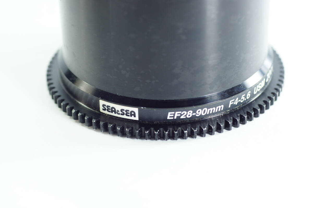 影大-02『並品』 SEA&SEA 46270 CANON EF28-90mm F4-5.6 USM ZOOM GEAR 水中カメラ ズームギア ハウジング