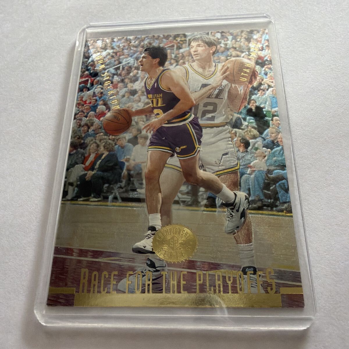 NBA トレーディングカード ジョン・ストックトン ユタ・ジャズ RACE FOR THE PLAYOFFS 1996