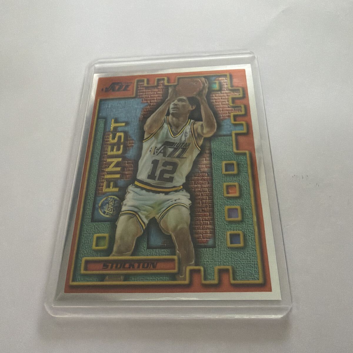 Topps Finest JOHN STOCKTON 1996 NBA バスケットボールカード