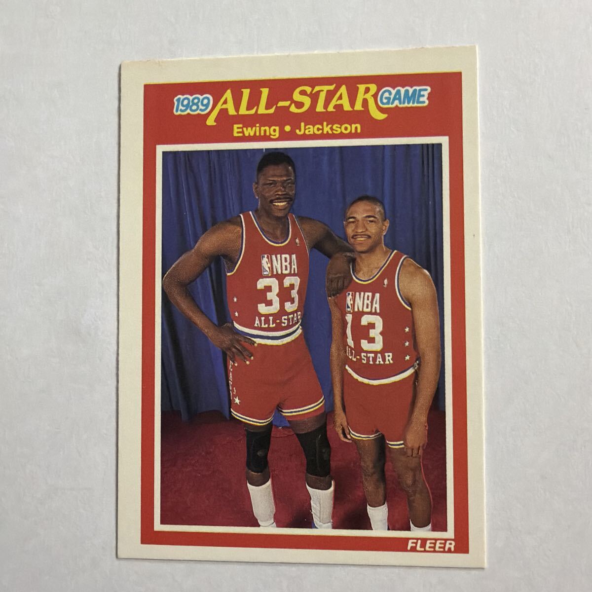 1989 ALL-STAR GAME Ewing Jackson NBAカード FLEER