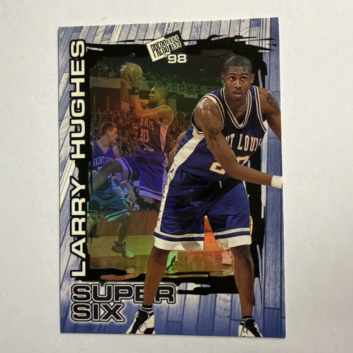 LARRY HUGHES SUPER SIX PRESSPASS 98 バスケットボールカード　1998 