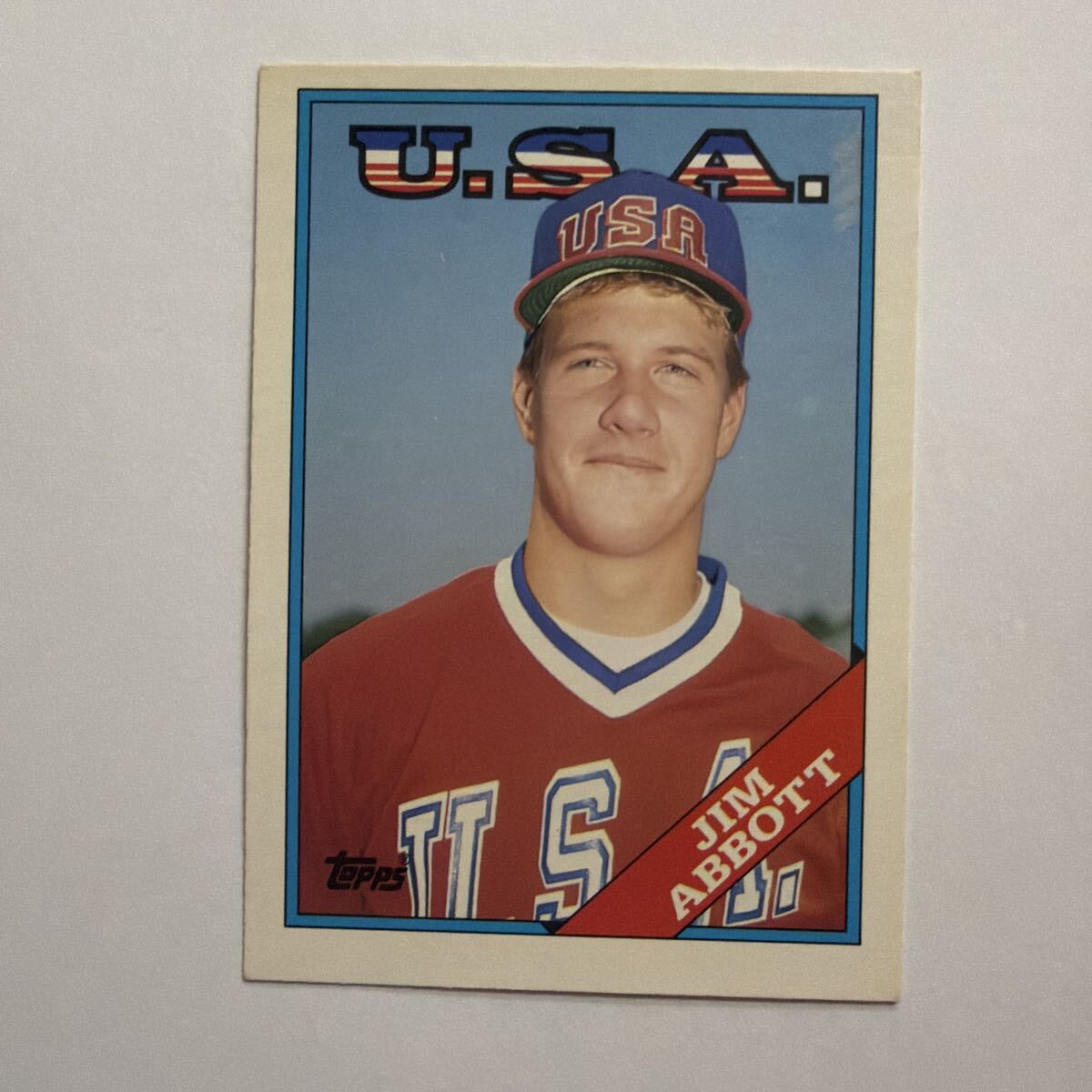 Topps ジム・アボット USA ベースボールカード　1988