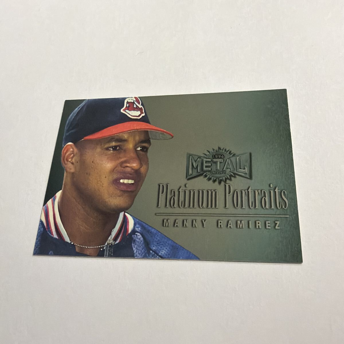 1996 METAL UNIVERSE Platinum Portraits MANNY RAMIREZ 野球カード